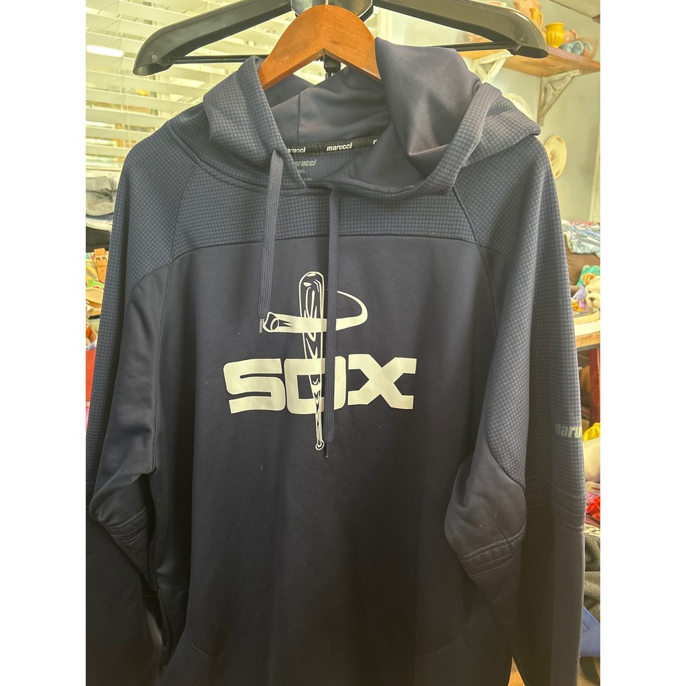 Marucci‎ SOX XXL Pullover Hoodie Baseball Softball Athletic Navy Blue